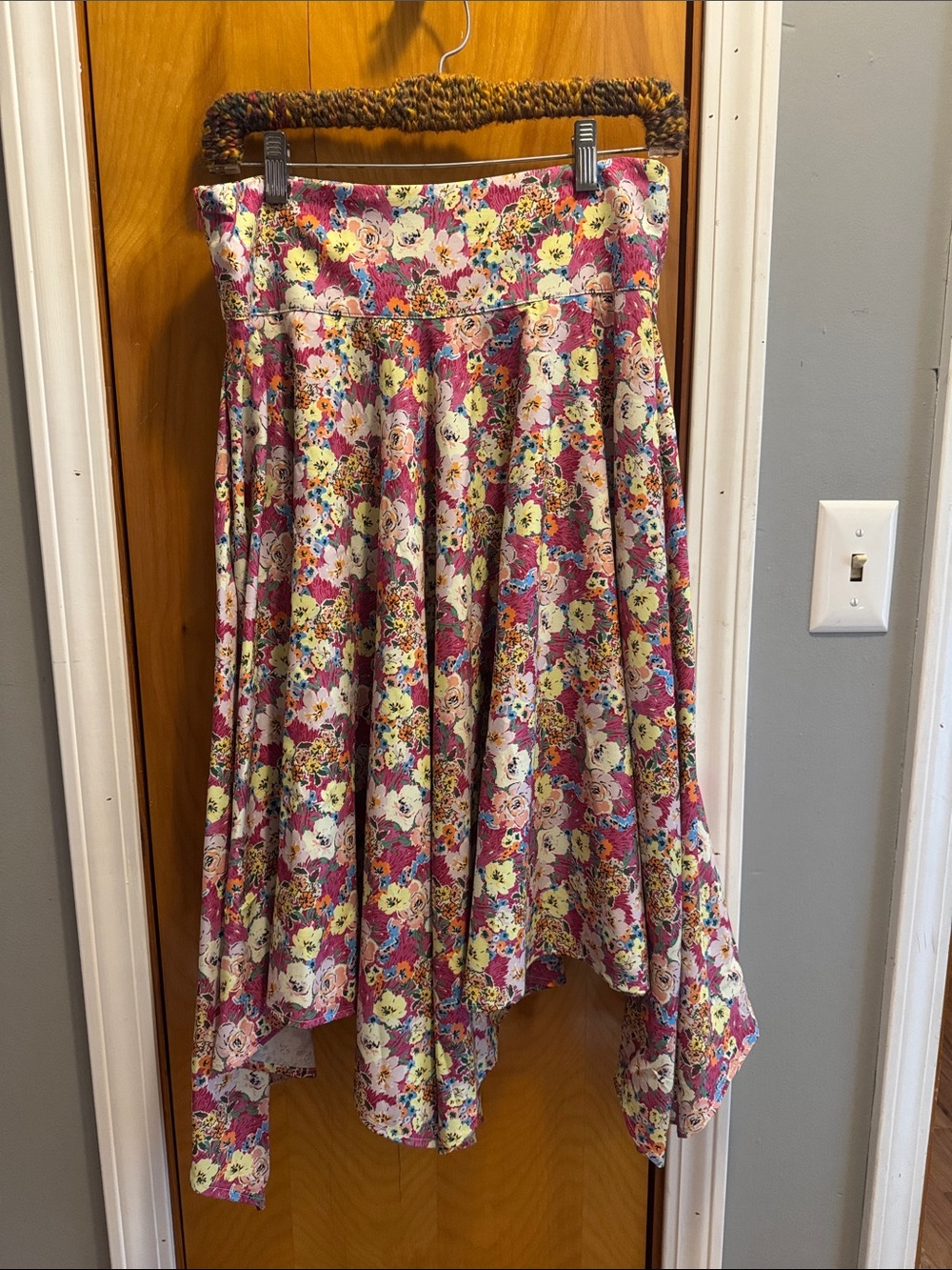 Woman’s Floral Handkerchief Skirt